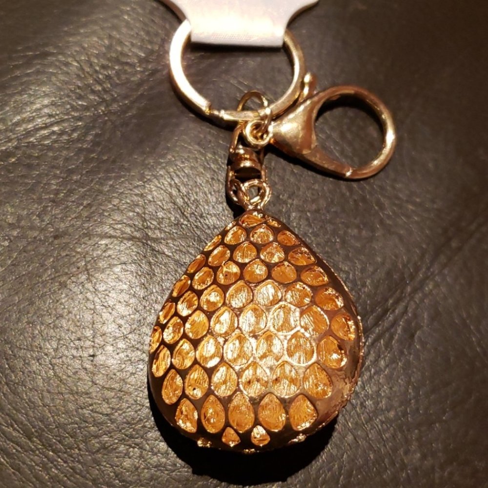 Studded Tear Drop Evil Eye Keychain NWT - Picture 3 of 3